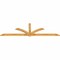Ekena Millwork Redmond Rough Sawn Timber Gable Bracket, Western Red Cedar, 108"W x 31 1/2"H x 2"D x 4"F, 7/12 Pitch GBW108X31X0204RED00RWR - alternate 4